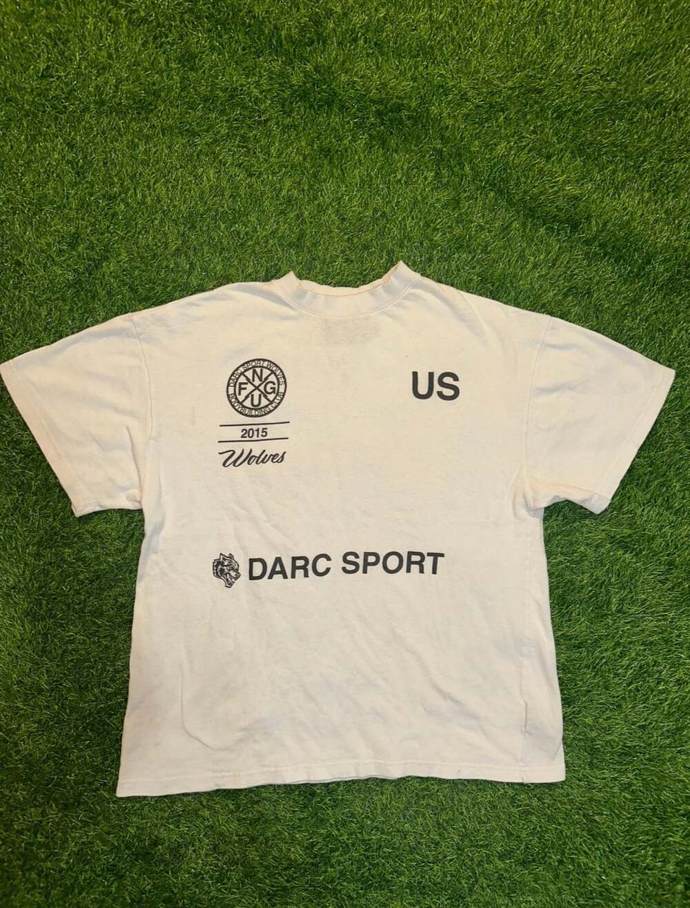 Darc Sport Wolves T-Shirt Size S White Graphic Tee